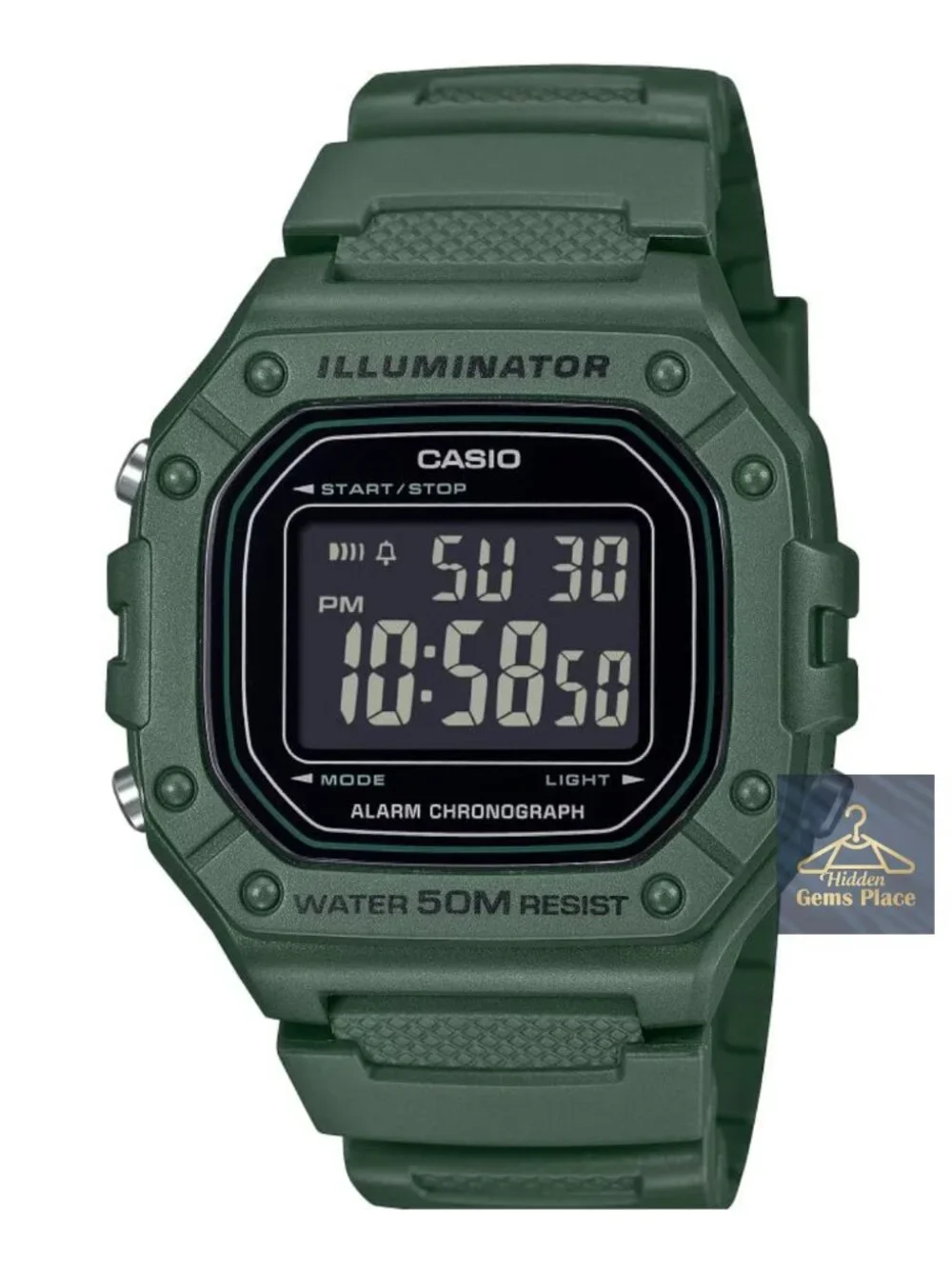 Digital Sport Watch with 50M Water Resistance, Alarm, Stopwatch, LED Backlight